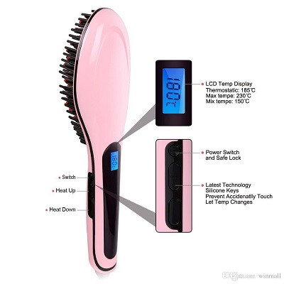 température de la brosse lissante